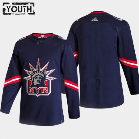 Kinder Eishockey New York Rangers Trikot Blank 2020-21 Reverse Retro Authentic